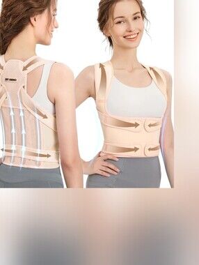 Fit Geno Adjustable Posture Corrector Nude New